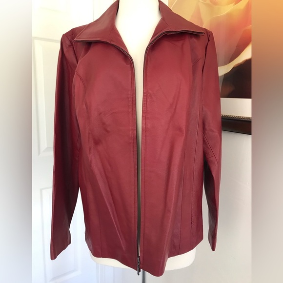 Red Leather Jacket - Picture 1 of 6